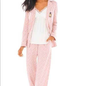 Soma Pink and White Polka Dot Pajamas